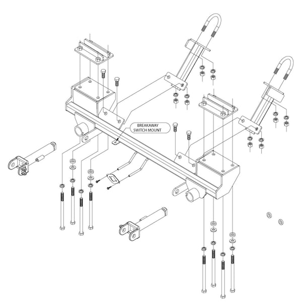 15-19 ESCALADE/SUBURBAN/TAHOE/YUKON/YUKON XL TOW BAR MNTG BRKT KIT